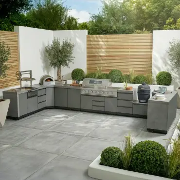 Ember Large U Shape Outdoor Kitchen Complete Set