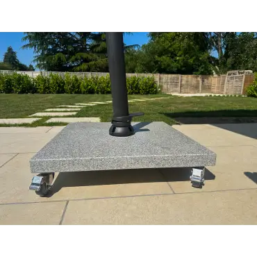 Granite base with wheels 100kg