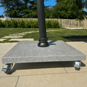 Granite base with wheels 100kg