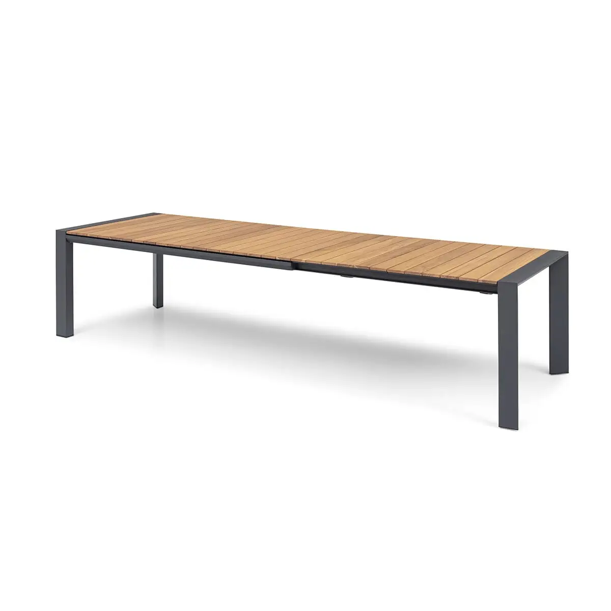 Jakarta Teak Extending 6-10 Seat Dining Table - 10 Ibiza Dining Chairs