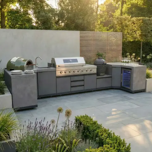Ember Small U Shape Outdoor Kitchen Complete Set