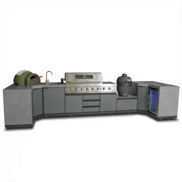 Ember Small U Shape Outdoor Kitchen Complete Set