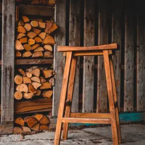 Reclaimed Teak Bar Stool