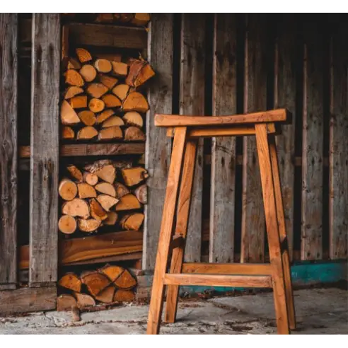 Reclaimed Teak Bar Stoolx X4