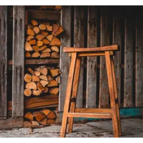 Reclaimed Teak Bar Stool x4