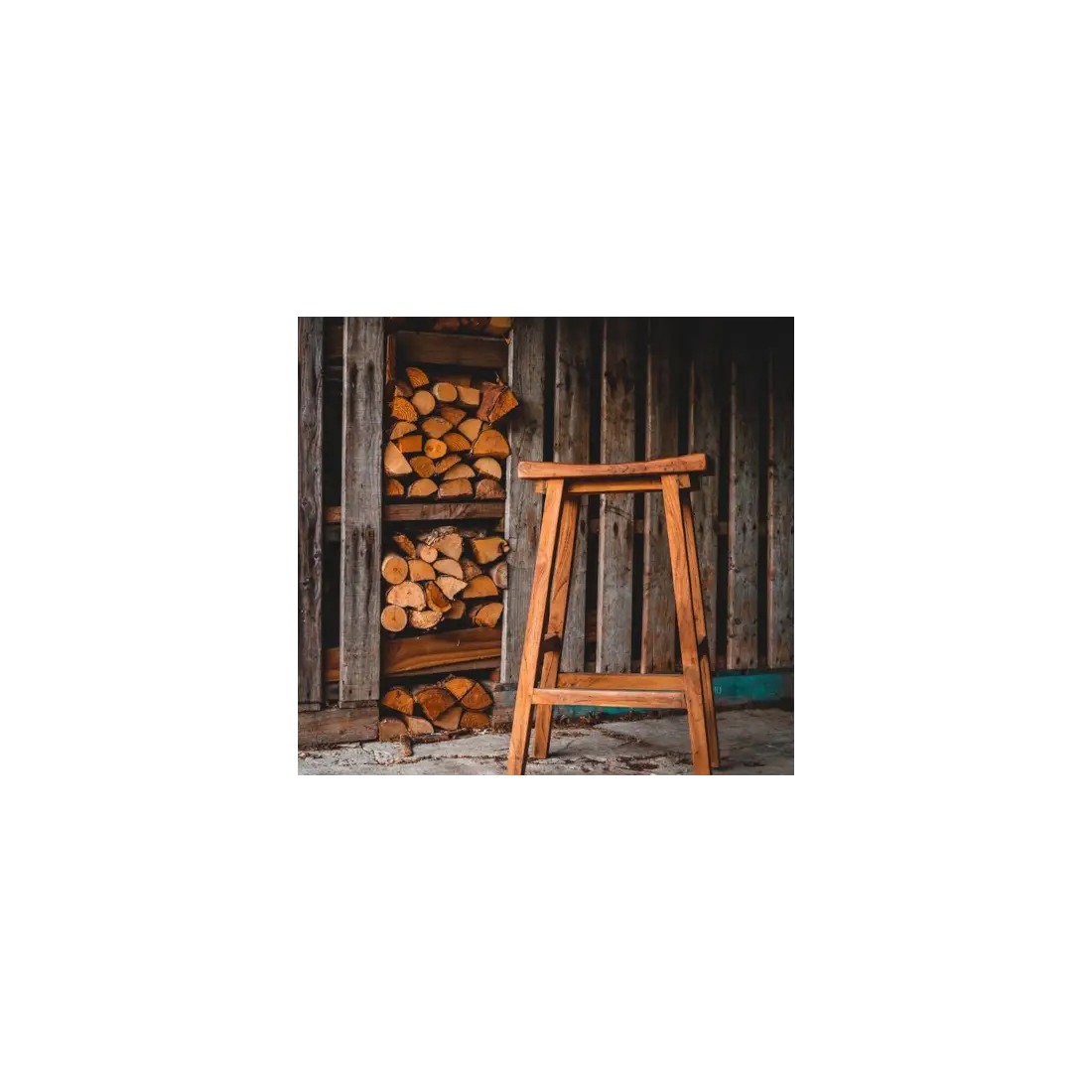 Reclaimed Teak Bar Stoolx X4