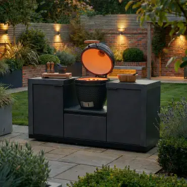 Ember Small Linear Kamado Set with 18 inch Kamado