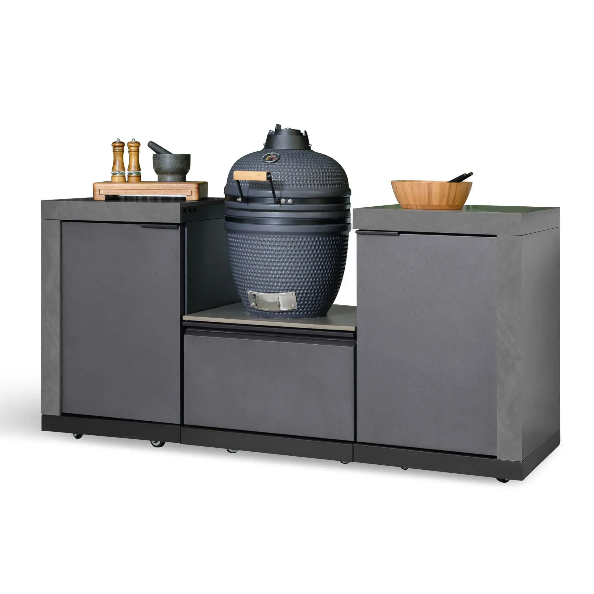 Ember Small Linear Kamado Set with 18 inch Kamado