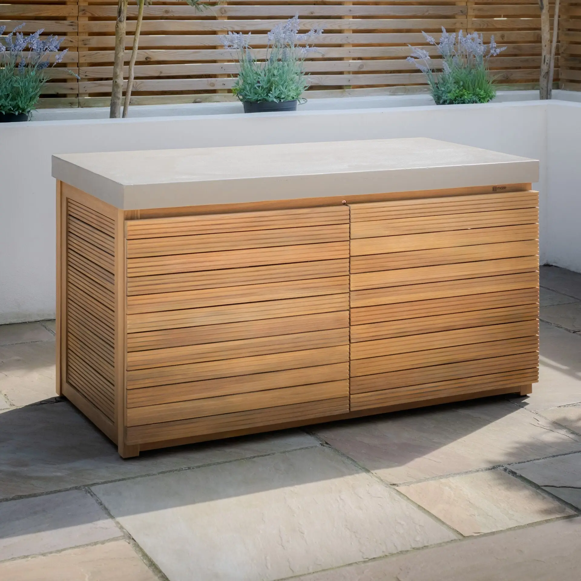 Bali Outdoor Kitchen Storage Units with Beefeater 1700 Series BBQ - Double Configuration