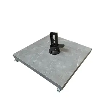 90kg Grey Sintered Stone Base with Wheels