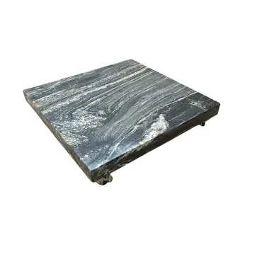 Galaxy Black Swirl Granite Base with Wheels