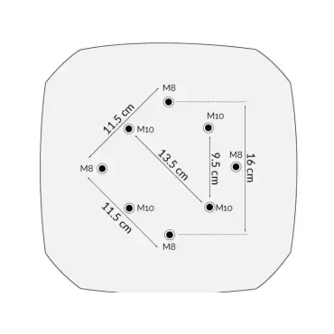 Galaxy Black Swirl Granite Base with Wheels