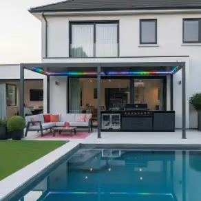 Titan Plus Motorised LED Pergola 6m x 3m