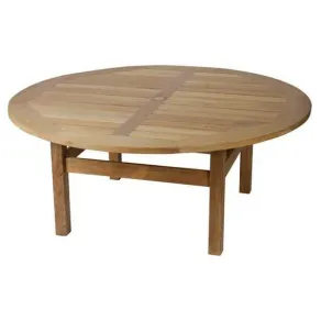 Chunky Malvern table - 210cm dia Teak Certified