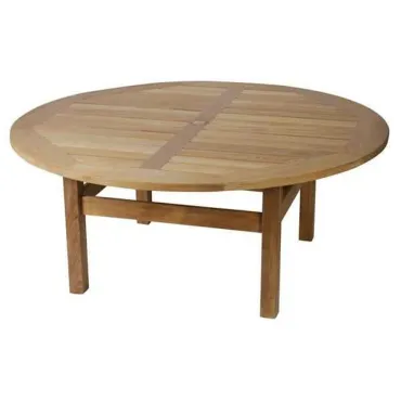 Chunky Malvern table - 210cm dia Teak Certified