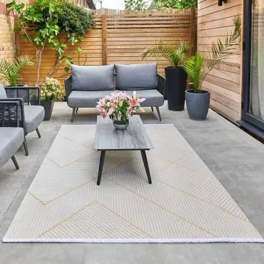 Jazz-Geometric Indoor & Outdoor Rug - 290x190cm