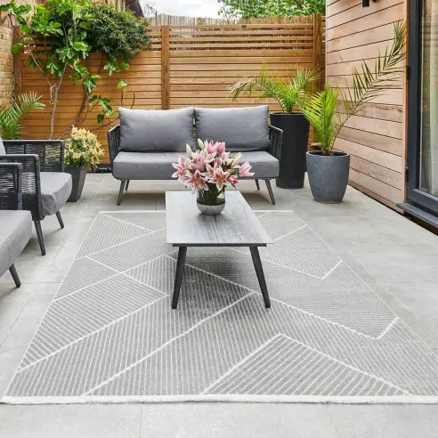 Jazz-Geometric Indoor & Outdoor Rug - 290x190cm Jazz-Geometric Indoor & Outdoor Rug - 290x190cm