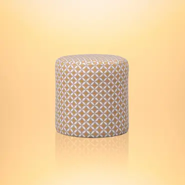 Outdoor Fabric Sunbrella Footstool - Mosaic