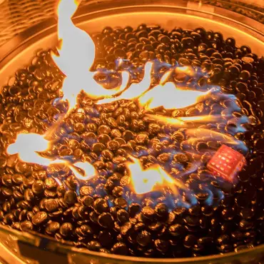 Gas Fire Pit Coffee Table Rectangular