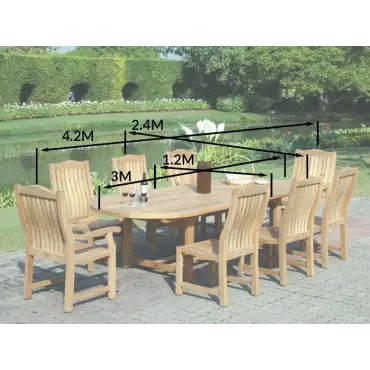 Malvern teak dining  set 1