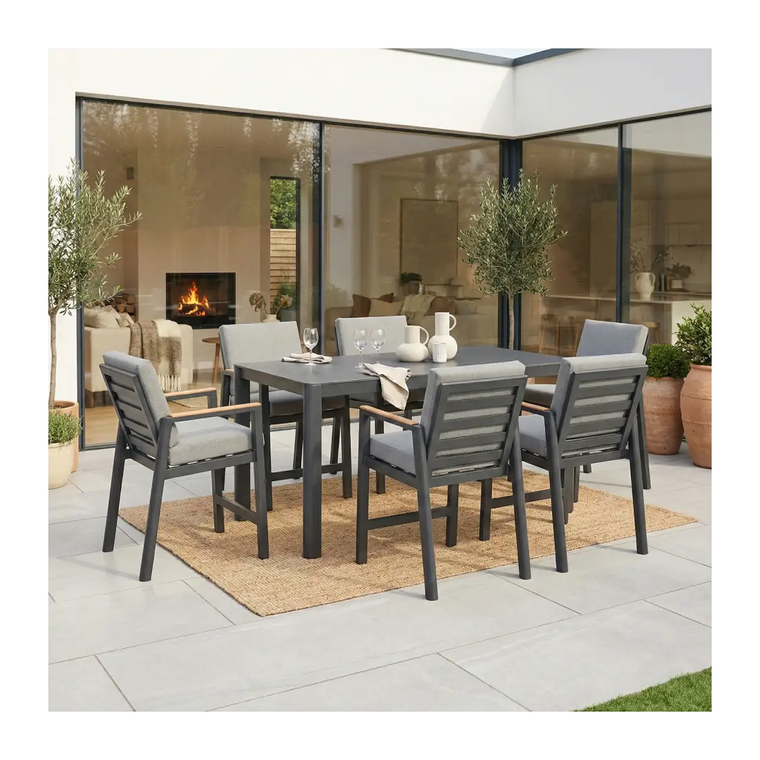 6 Seat Aluminium Bar set Estepona Spain