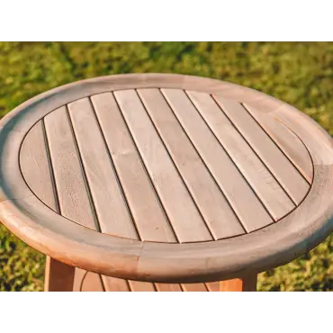 Half moon side table round