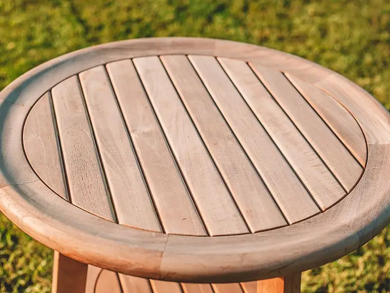 Half moon side table round