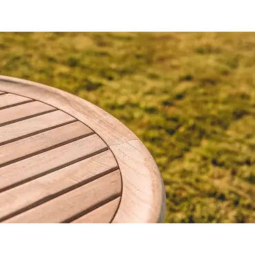 Half moon side table round