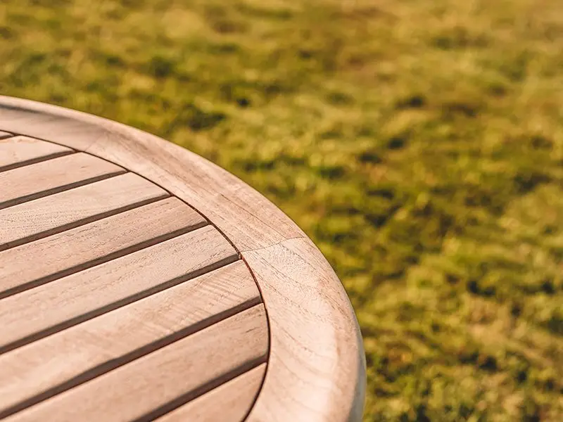 Half moon side table round