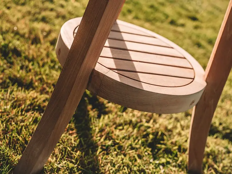 Half moon side table round