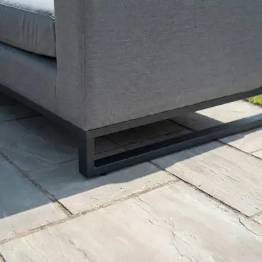 Eclipse Deluxe Fabric Aluminium Corner Sofa Set