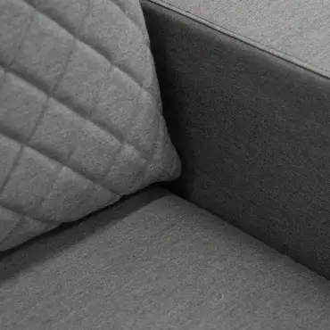 Eclipse Deluxe Fabric Aluminium Corner Sofa Set