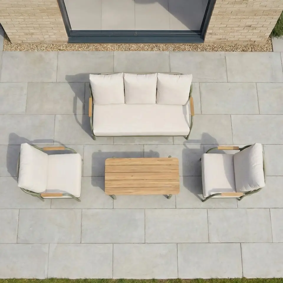 Ashley 3 Seater Sofa Set - Rectangular Coffee Table