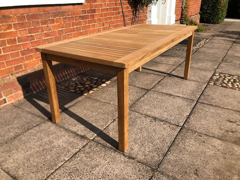 Adonis rectangular table - 150cm Teak Certified