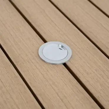 Leah 8 Seat Rectangular Aluminium Dining Set