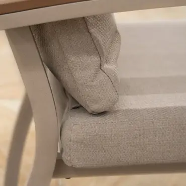 Leah 8 Seat Rectangular Aluminium Dining Set