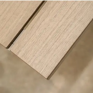 Leah Aluminium Wood Look 5 Piece Lounging Set