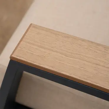 Leah Aluminium Wood Look 5 Piece Lounging Set