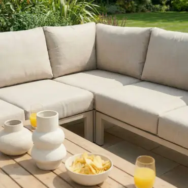 Leah Aluminium Large Corner Sofa Lounging Set