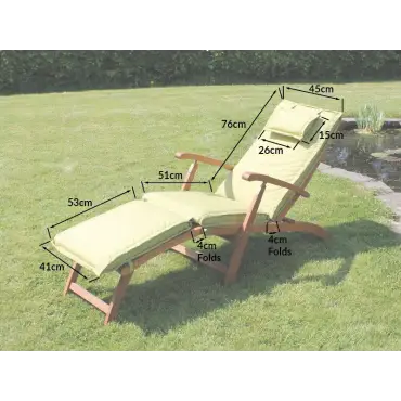 Steamer outdoor cushion