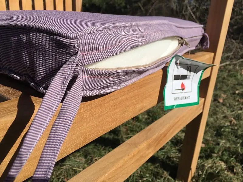 Large seat pad outdoor cushion