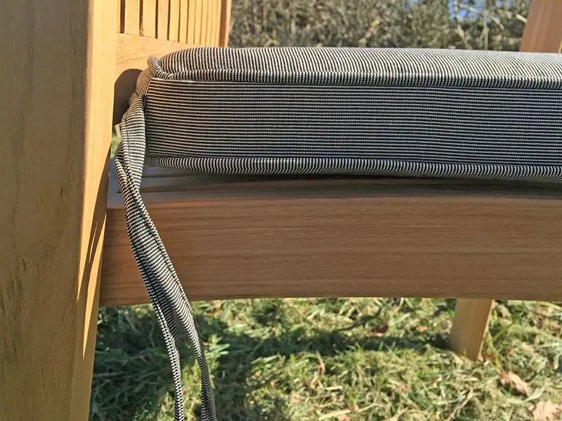 Large seat pad outdoor cushion
