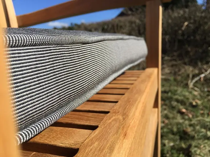 Large seat pad outdoor cushion