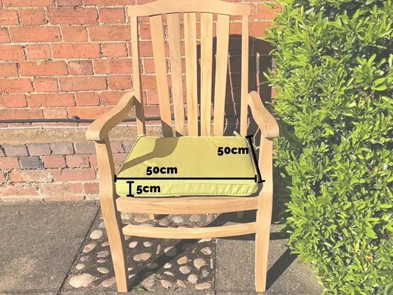 Large seat pad outdoor cushion