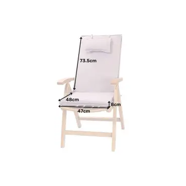 Recliner outdoor cushion