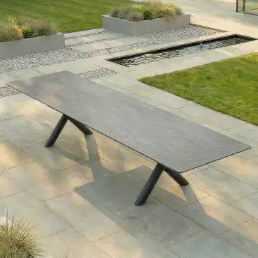 Maxim Extending Aluminium Dining Table