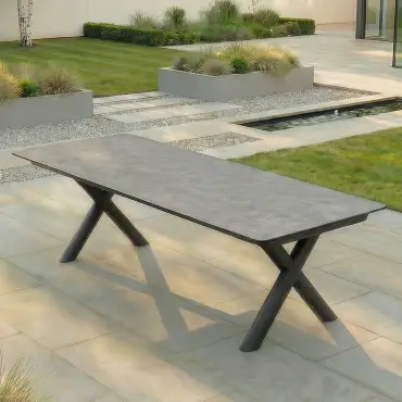 Maxim Extending Aluminium Dining Table