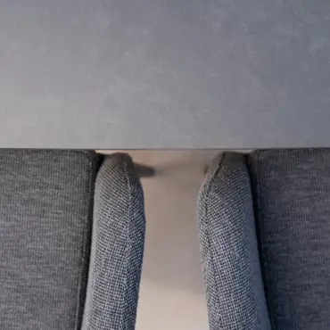 Ally 6 Seat Fabric Aluminium High Dining Set - Rectangular Table