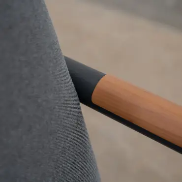 Piper Aluminium Wood Look Corner Sofa Lounging Set