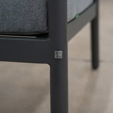 Piper Aluminium Wood Look Corner Sofa Lounging Set